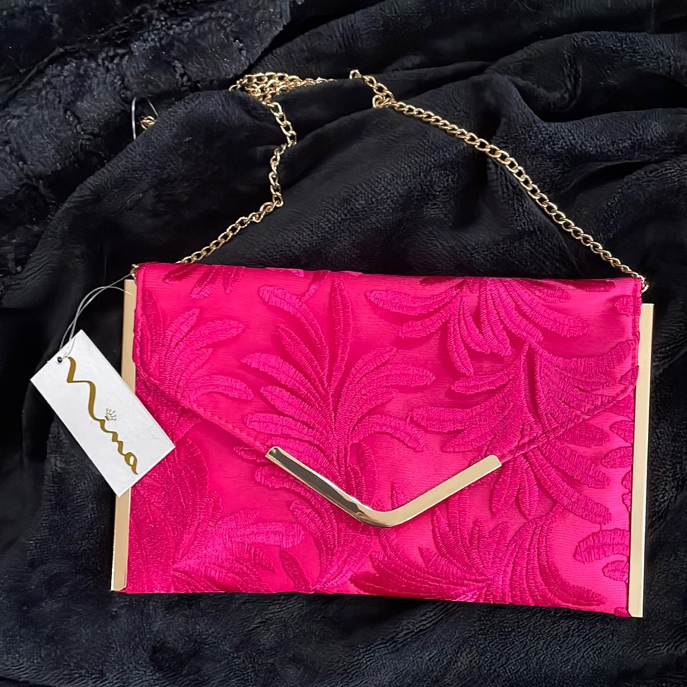 Nina pink fabric purse